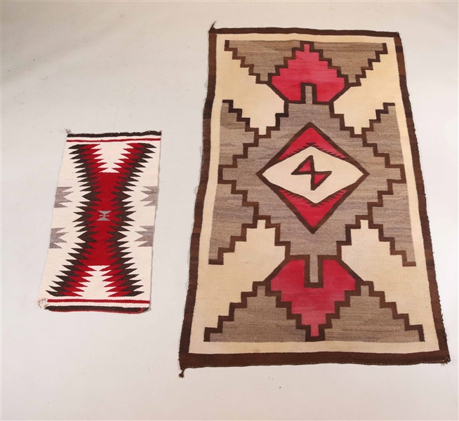 Two Navajo Rugs, 20th C.