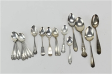 Twelve Sterling Silver Coffee Spoons