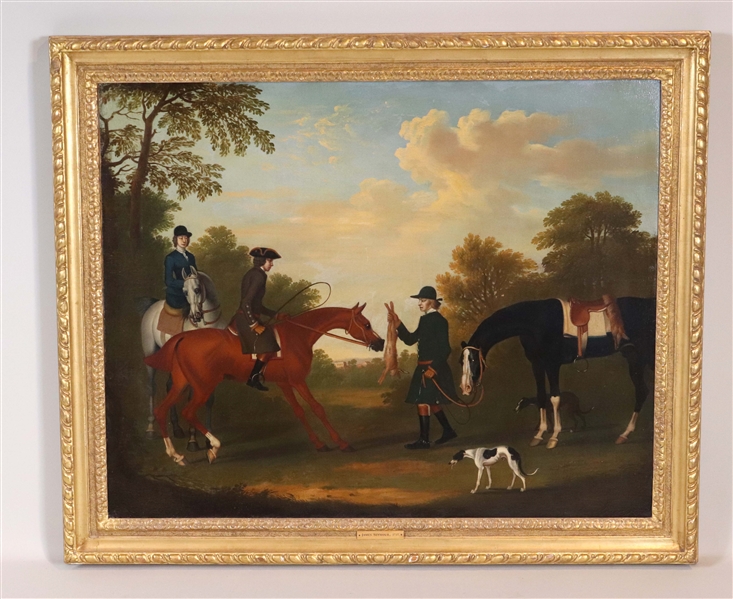 James Seymour, Hare Coursing, Oil on Canvas