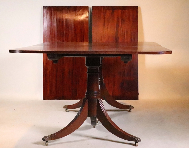 Regency Style Two-Pedestal Dining Table