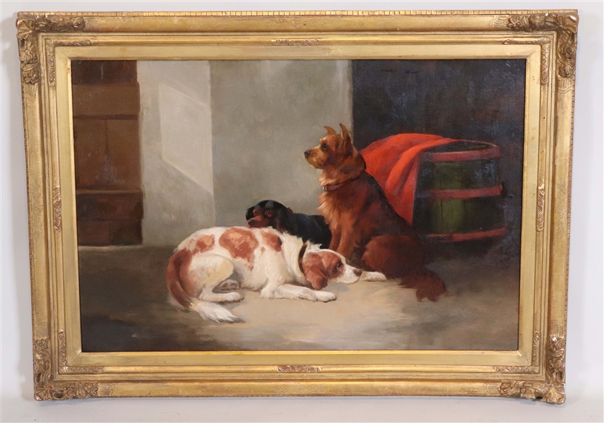 Edwin Henry Landseer, Triple Portrait of Dogs