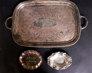 Silver Plated Double Handled Tray