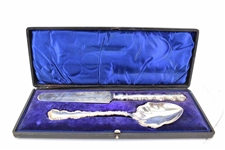 Lee + Wigfull Silvered Serving Set in Fitted Box
