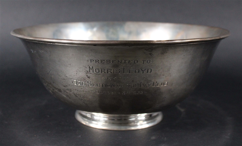 Sterling Silver Footed Presentation Bowl