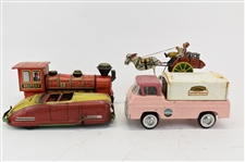 Three Vintage Wind-Up/Mechanical Toys, Wyandotte