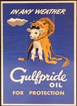 Gulfpride Oil World War I Era Poster