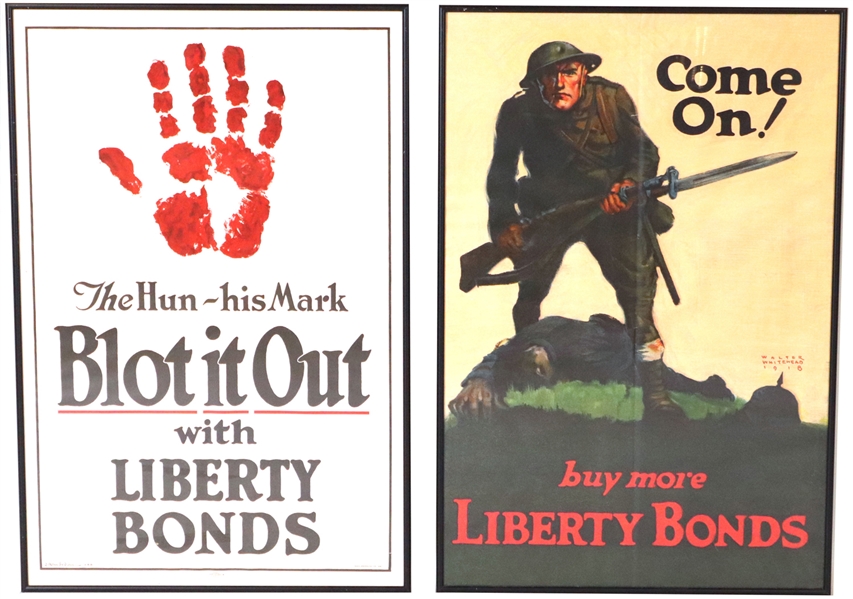 Two World War I Era War Bond Posters