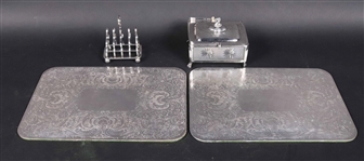 English Sterling Silver Toast or Letter Rack