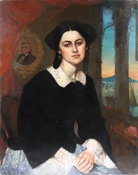 Oil on Canvas, Portrait of Martha Valentine