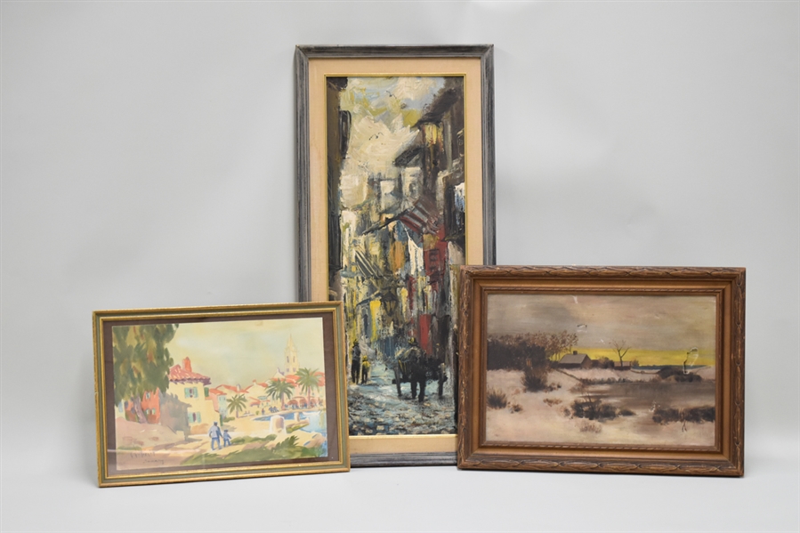 Group of Three Assorted Art Works