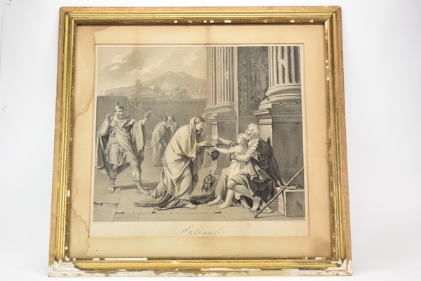 After Jacques-Louis David, Print, Belisarius