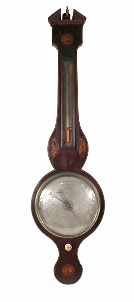 George III Inlaid Wheel Barometer
