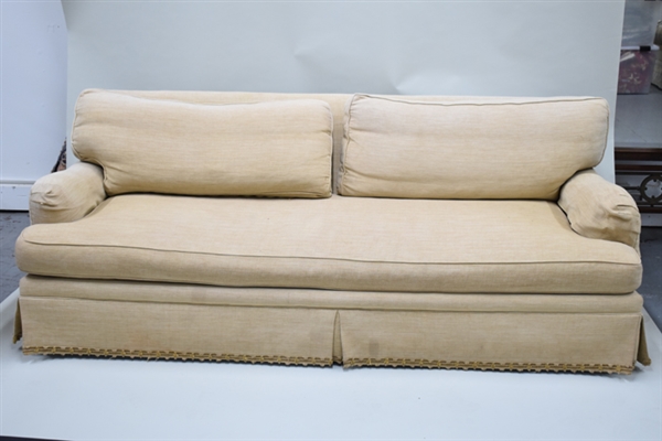 Cowan & Tout Upholstered Beige Sofa