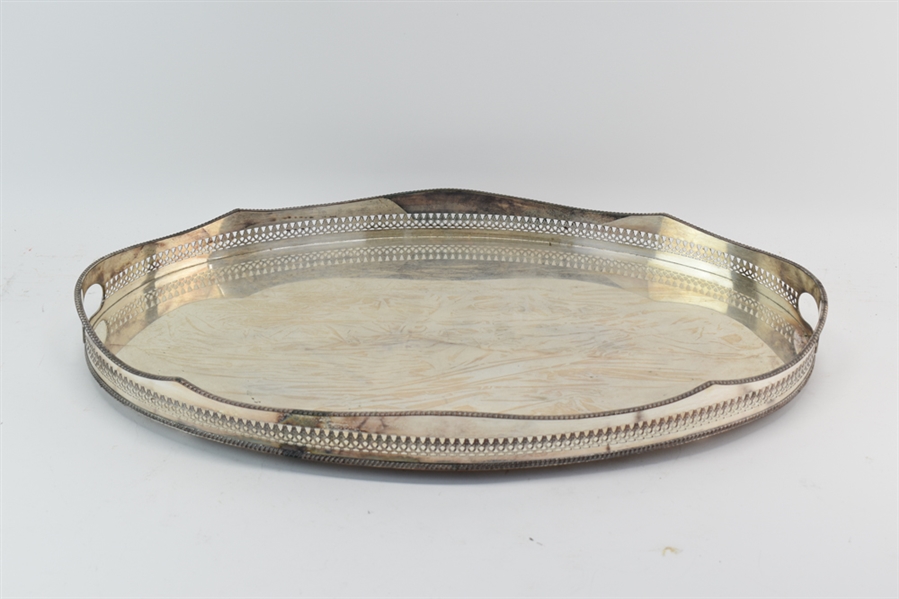 Large Silverplated Serving Tray