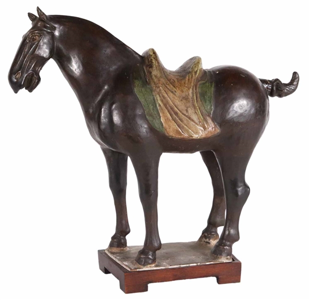 Tang Dynasty Style Glazed Ceramic Horse