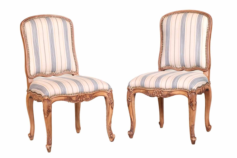 Pair of Ralph Lauren Provincial Style Side Chairs