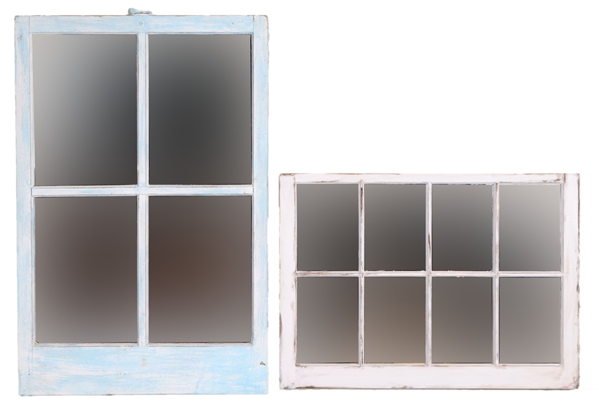 Two Window Frame Mirrors