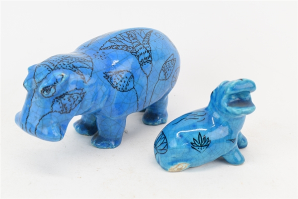 Italian Faience Art Pottery of William The Hippo