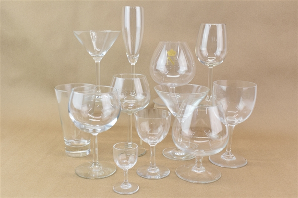 Group of Assorted Stem and Barware Glasses
