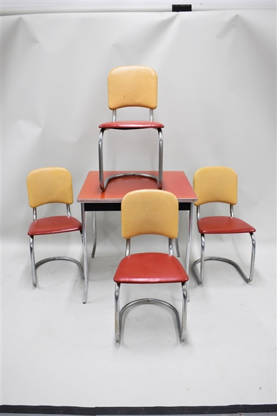 Retro Vintage Formica Table & Chairs Set