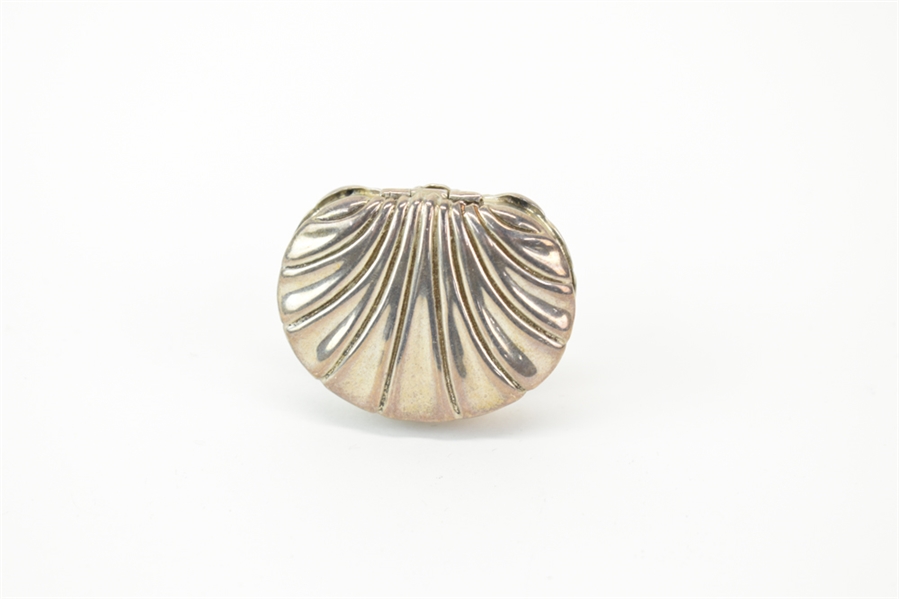 Sterling Silver Shell Form Box 