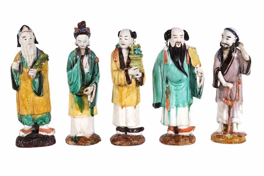Five Chinese Ceramic Figures