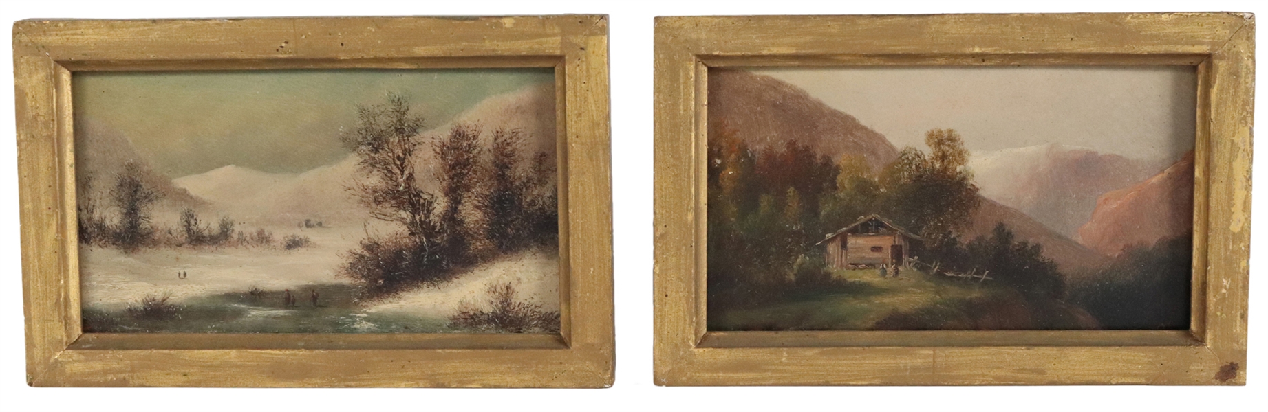 Two Small Oil on Board Landscapes