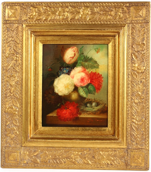 Jim Hensely, Oil on Canvas, Floral Still Life