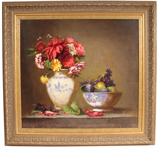 Jim Rodgers, Oil on Masonite, "Summer Bouquet"