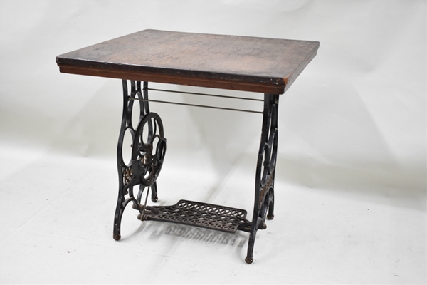 Eldredge Iron Sewing Machine Base Table