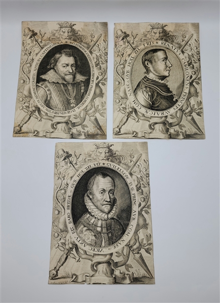 Three Old Master Engravings of Distinguished Men