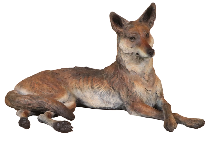 Star Liana York, Painted Bronze Coyote