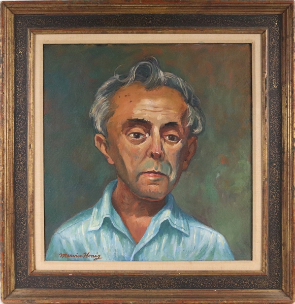 Mervin Honig, "Portrait of Moses Soyer"