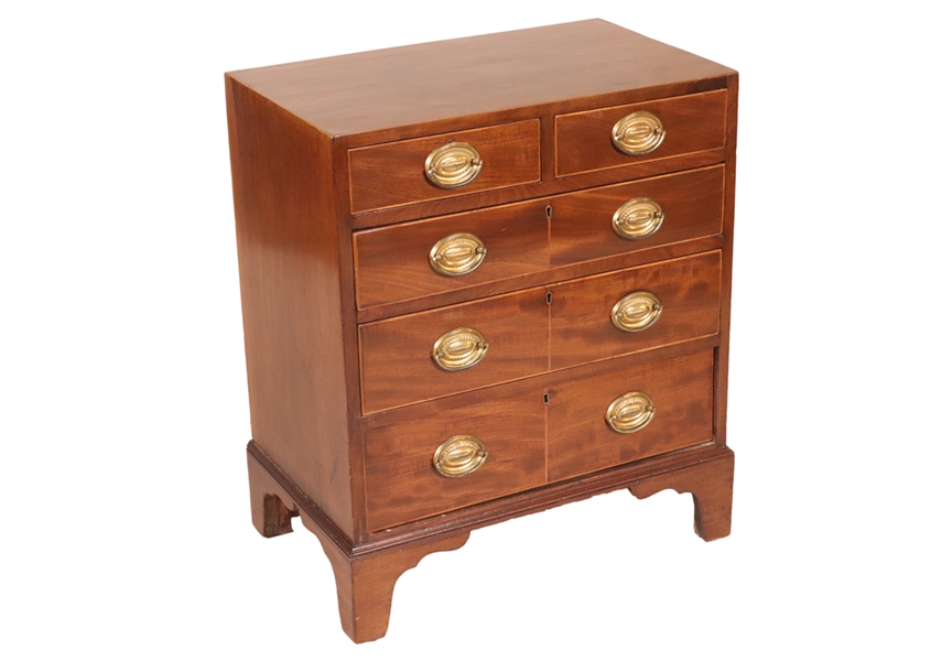 Federal Inlaid Mahogany Bachelors Chest