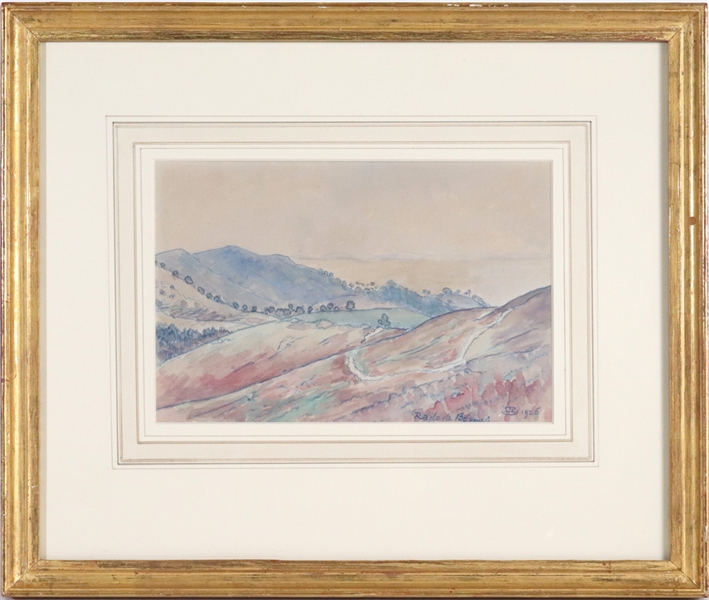 Lucien Pissarro, Watercolor, "Le Rade de Bormes"