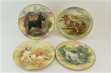 Four Royal Doulton Dog Display Plates