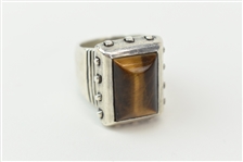 Sterling Silver and Tigers Eye Ring Lisa Jenks