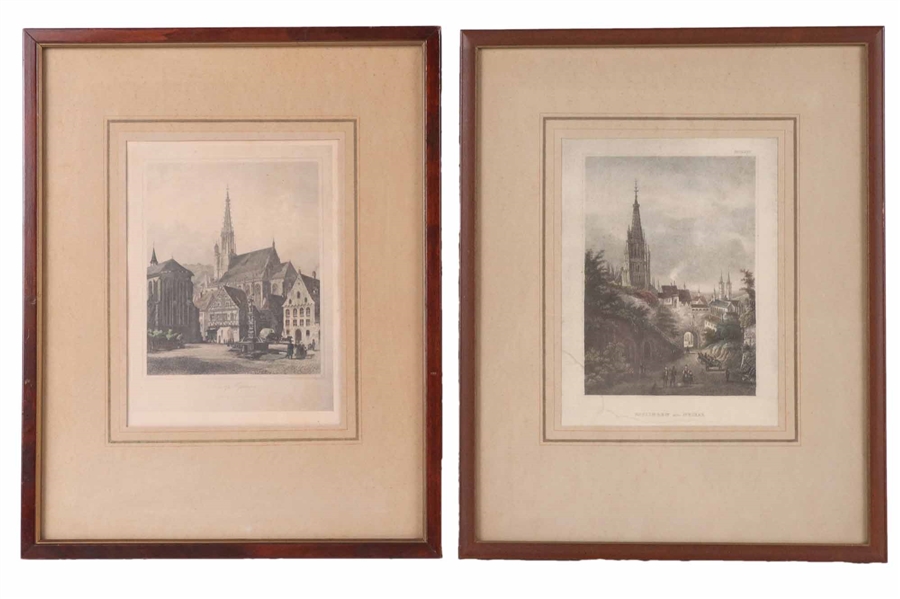 Two Prints of Esslingen am Neckar