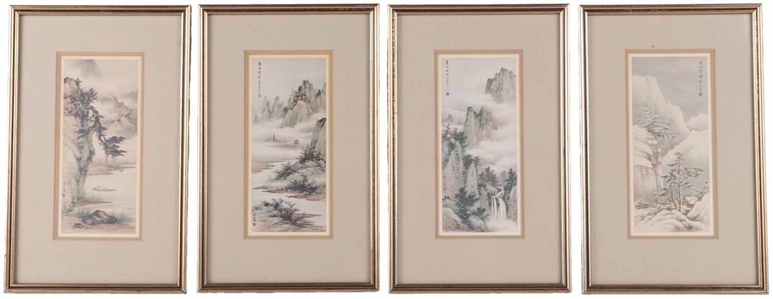 Four Prints of Chinese Landscapes