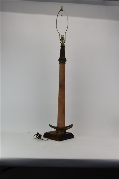 Vintage Fire Hose Form Table Lamp