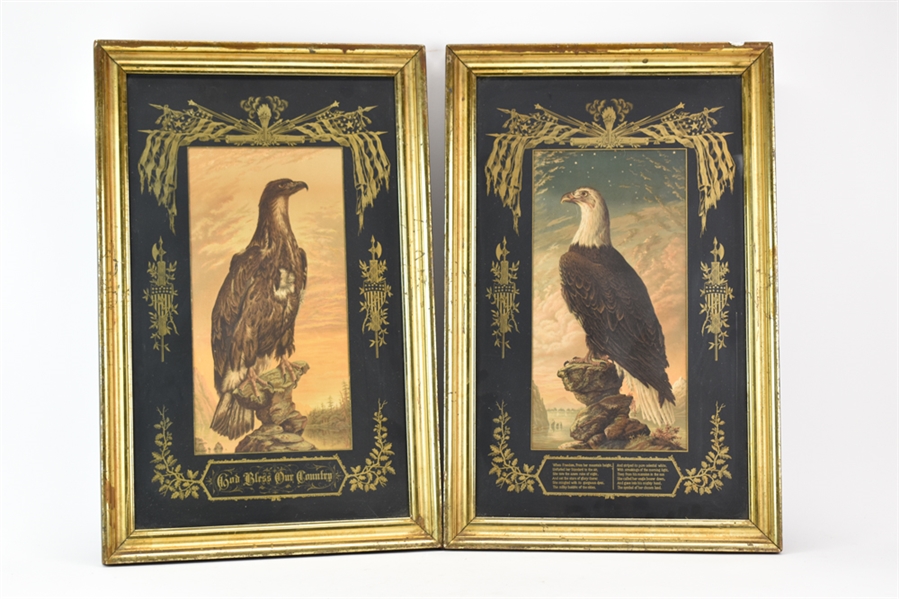 Two Prints of Eagles