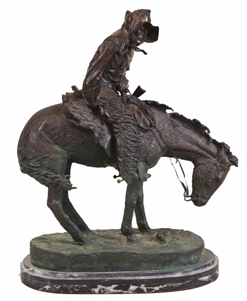 After Frederick Remington, Bronze, The Norther