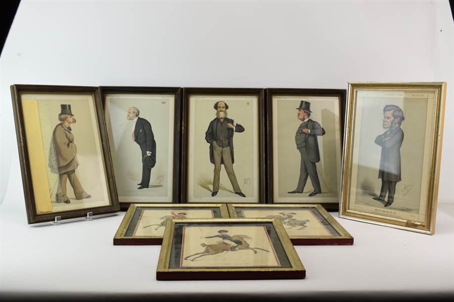 Five Vanity Fair "Men of the Day" Prints