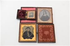 Group of Three Cased Daguerreotypes 