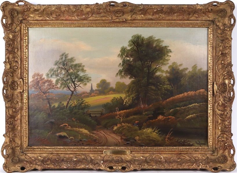 G. Maynard, Oil on Canvas, Path to the Village
