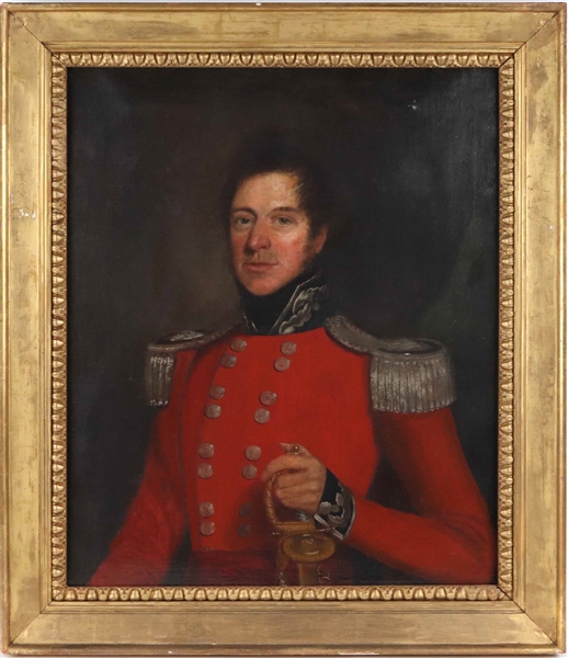 Oil on Canvas, Portrait of an English Officer