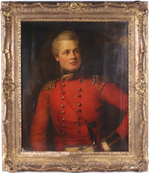 Oil on Canvas, Portrait of an English Officer