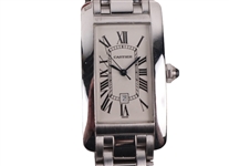 Cartier "Tank Americaine" 18K White Gold Watch
