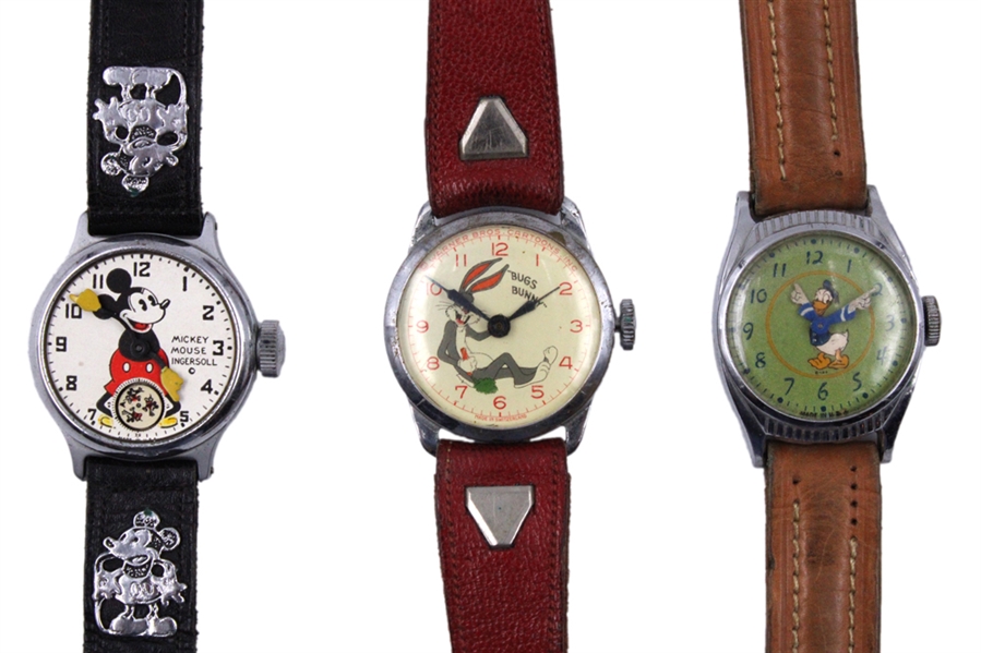 Three Vintage Character Watches