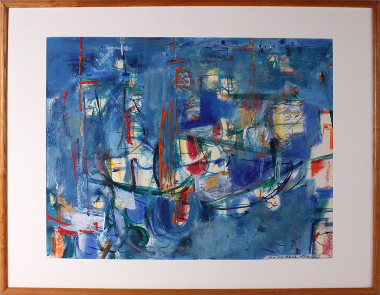 Vaclav Vytlacil, "Boats and the Sea"